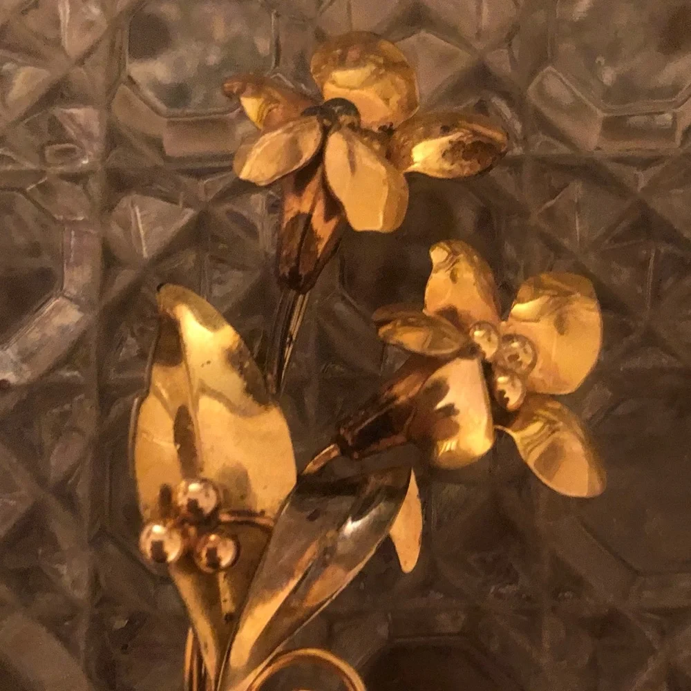 ❤️ VTG CARL ART Floral Brooch - Picture 3 of 14